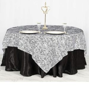 Satin tablecloth & overlay
